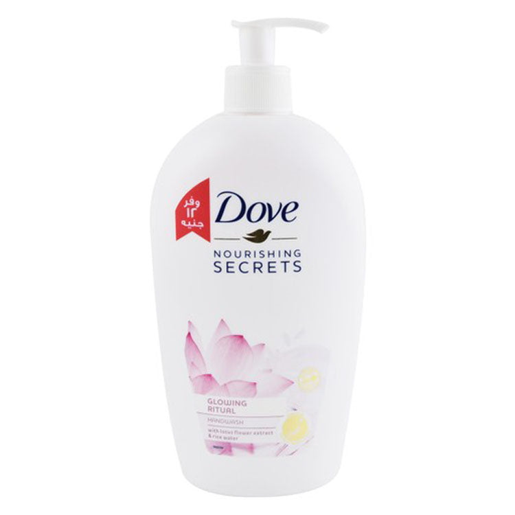 Dove Nourishing Secrets Glowing Ritual Liquid Hand Wash with Lotus Flower Extract & Rice Water (-12EGP) - cruelty free