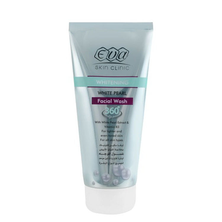 Eva Skin Clinic Whitening & Lightening Facial Wash with White Pearl Extract & Vitamin B3 for All Skin Types