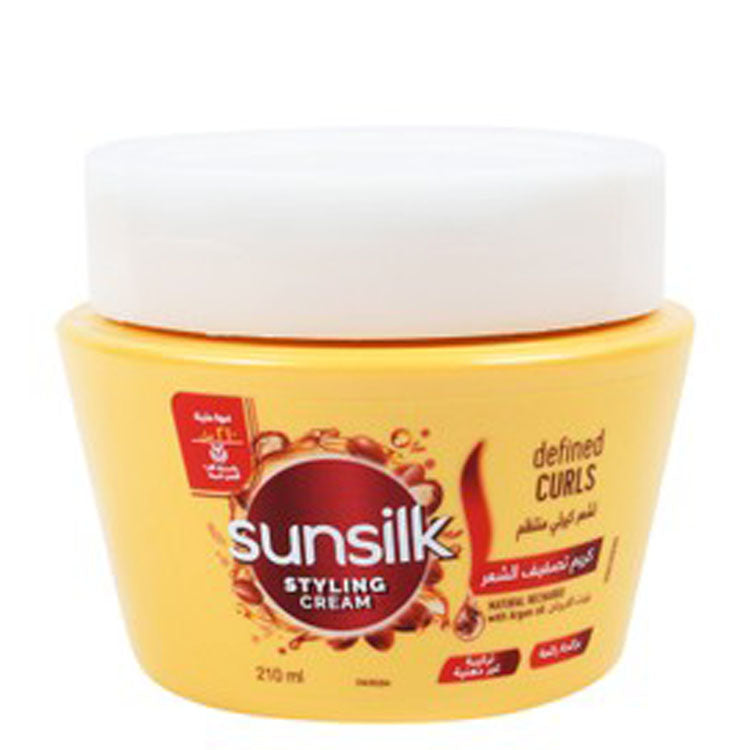 Sunsilk Natural Recharge Defined Curls Styling Cream with Argan Oil