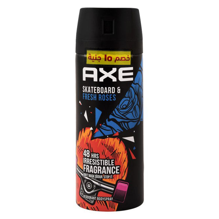 Axe Skateboard & Fresh Roses 48H Deodorant Spray for Men (-15 EGP)