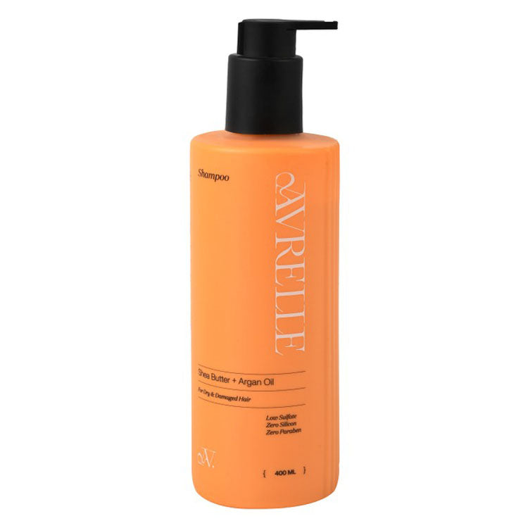 Avrelle Hydrating Shampoo with Shea Butter & Argan Oil for Dry & Damaged Hair - low sulfate, silicone free, parabens free