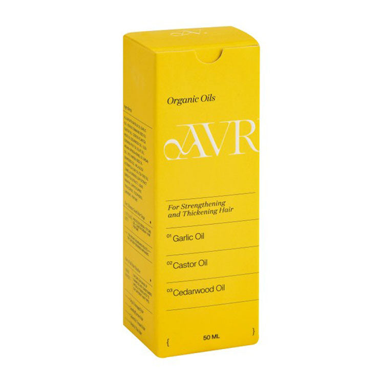 Avrelle Organic Strengthening & Thickening Garlic, Castor & Cedarwood Oils for Hair