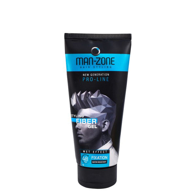 Man Zone New Generation Pro-Line Fixation Wet Effect Water-Resistant Styling Fiber Hair Gel
