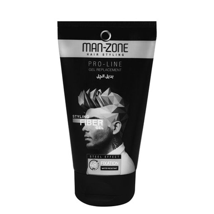 Man Zone Pro-Line Steel Effect Water-Resistant Fiber Hair Gel