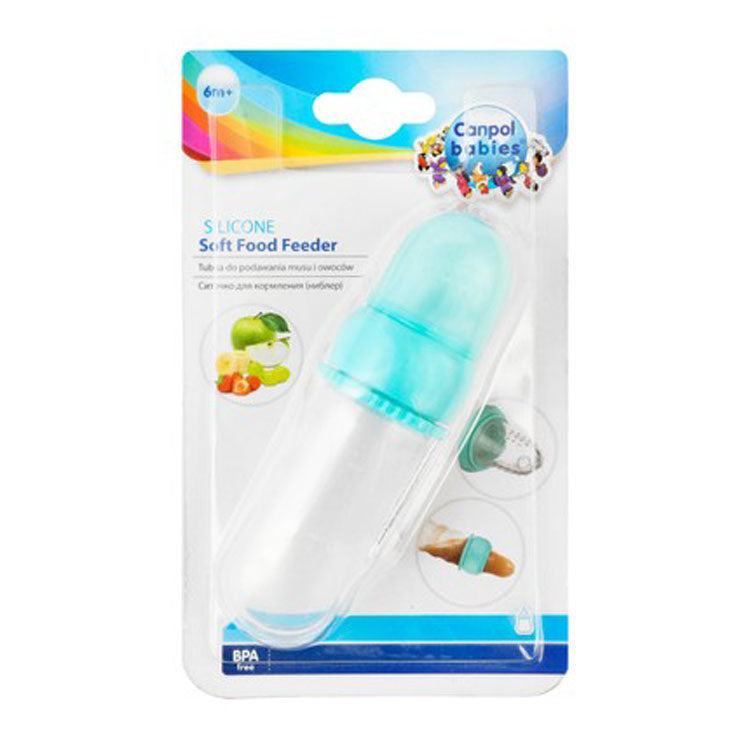 Canpol Babies Green Silicone Soft Food Feeder (6+ Months) - BPA free