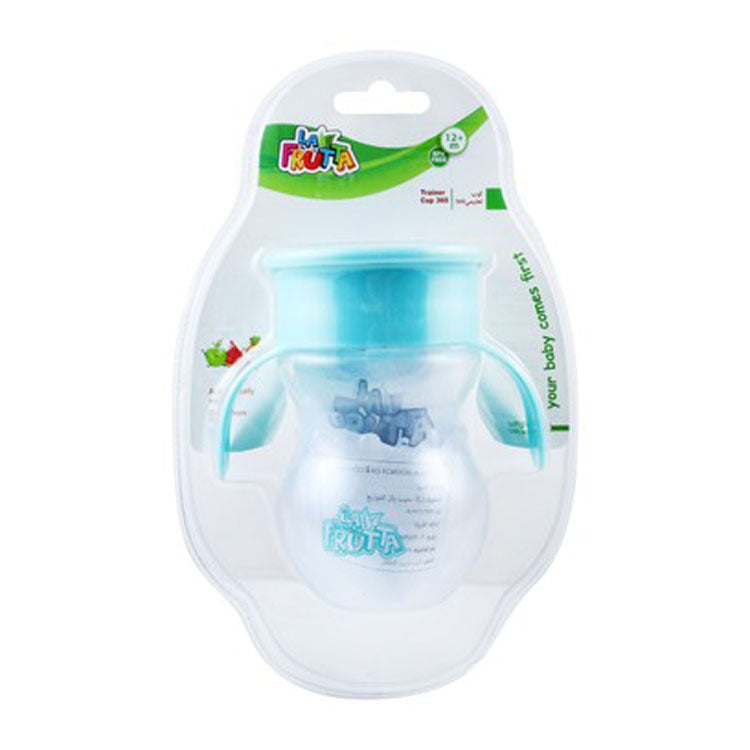 La Frutta Blue 270ml 360 Training Cup with Handle (12+ Months) - BPA free 1 pcs
