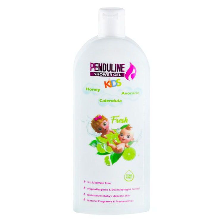 Penduline Hypoallergenic Fresh Kids Moisturizing Shower Gel with Honey, Calendula & Avocado Extracts - SLS free, sulfate free, tear free