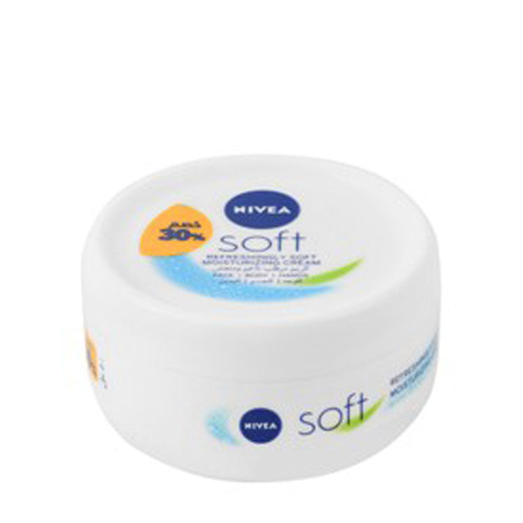 NIVEA Soft Refreshing & Moisturizing Cream with Jojoba Oil & Vitamin E for Hands, Face & Body (30% Off)
