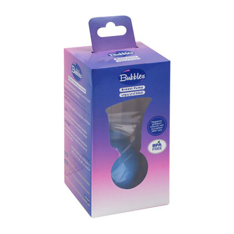 Bubbles Blue Breast Pump - BPA free