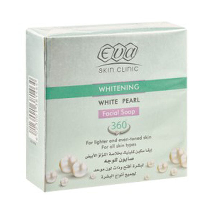 Eva Skin Clinic White Pearl Whitening Facial Soap Bar for All Skin Types
