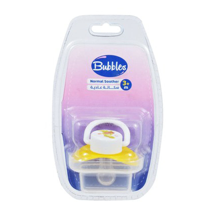 Bubbles Yellow & White Printed Pacifier (3+ Months)