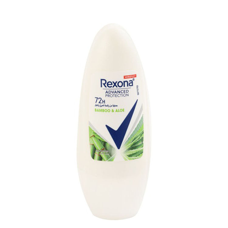 Rexona Advanced Protection 72H Antiperspirant Roll-On Deodorant Bamboo & Aloe Scent for Women - alcohol free