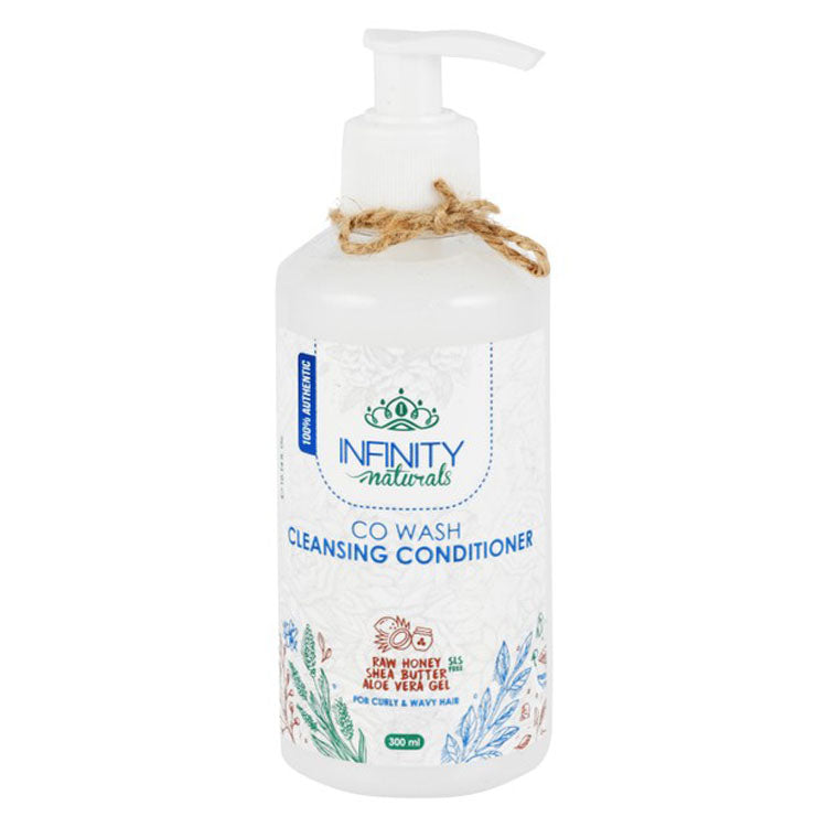 Infinity Naturals Co Wash Cleansing Conditioner with Raw Honey, Shea Butter & Aloe Vera Gel for Curly & Wavy Hair - SLS free, parabens free, sulfate free