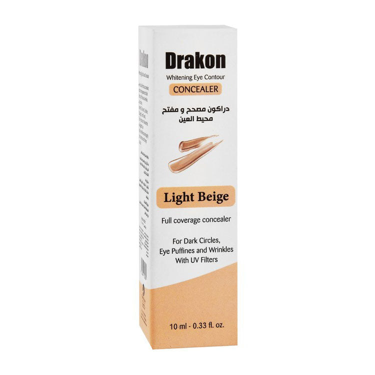 Drakon Whitening Full Coverage Eye Contour Concealer Light Beige