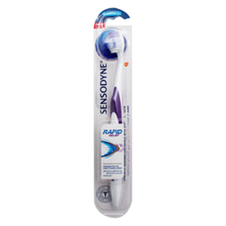 Sensodyne Rapid Relief Violet & White Medium Toothbrush