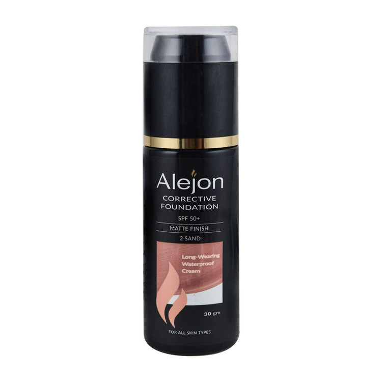Alejon Waterproof Matte Corrective Cream Foundation for All Skin Types SPF50+ Sand 2