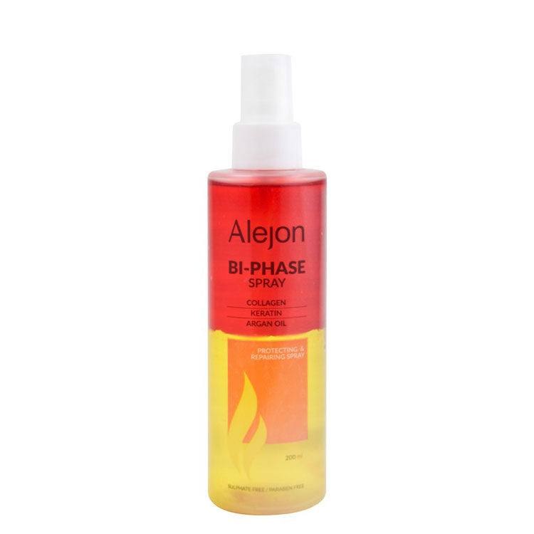 Alejon Bi-Phase Protecting & Repairing Hair Spray with Collagen, Keratin & Argan Oil - sulfate free, parabens free