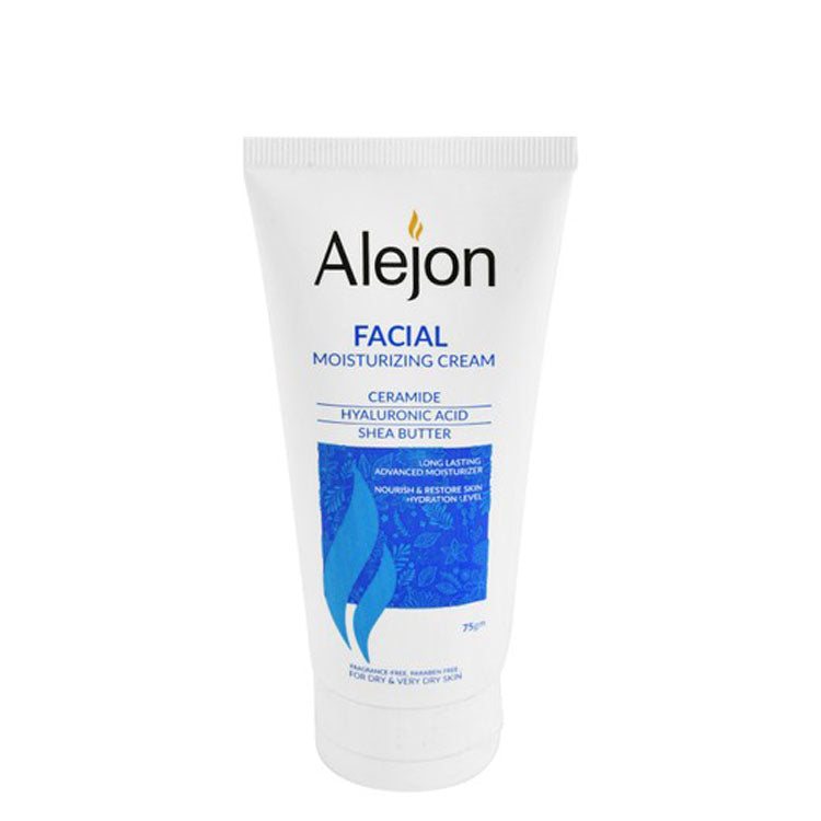 Alejon Moisturizing, Nourishing & Restoring Face Cream with Ceramide, Hyaluronic Acid & Shea Butter for Dry & Very Dry Skin - fragrance free, parabens free
