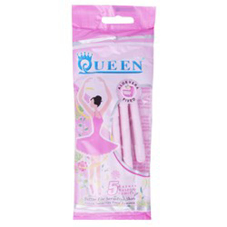 Queen Disposable Women's Razor with Aloe Vera for Sensitive Skin