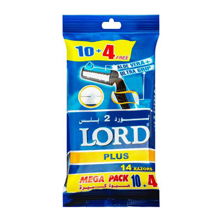 Lord Plus Razors with Aloe Vera (10+4 Free)