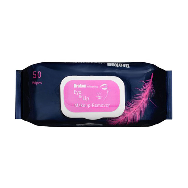 Drakon Whitening Makeup Remover Wet Wipes for Eyes & Lips