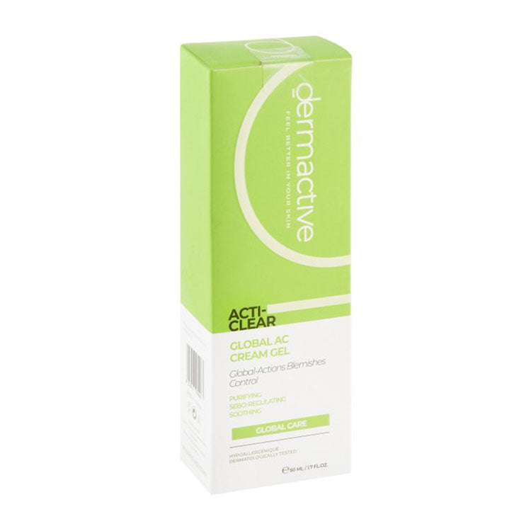Dermactive Acti-Clear Hypoallergenic Purifying, Sebo Regulating & Soothing Facial Cream Gel - fragrance free