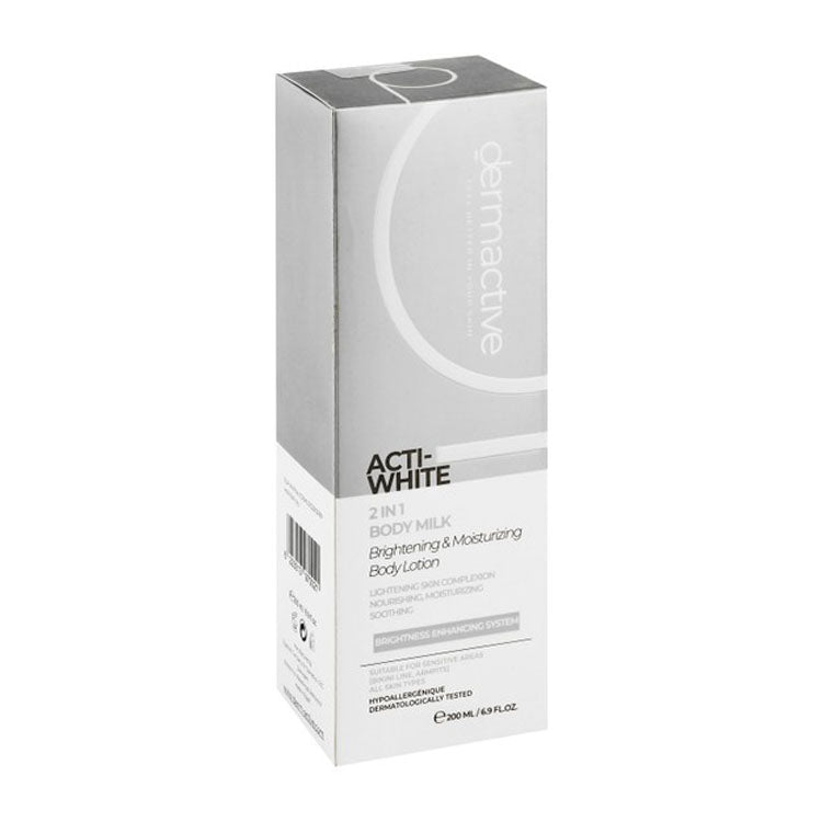 Dermactive Acti-White 2in1 Hypoallergenic Brightening, Moisturizing & Nourishing Body Lotion for All Skin Types