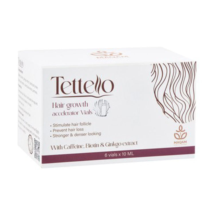 Tettello Anti-Hair Loss & Growth Stimulating Treatment with Caffeine, Biotin & Ginkgo Extract