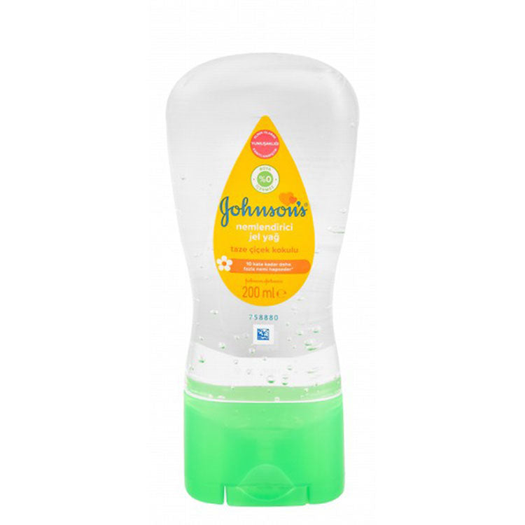 Johnson's Baby Moisturizing & Hydrating Body Oil Gel - dyes free, parabens free, phthalates free 200 ml