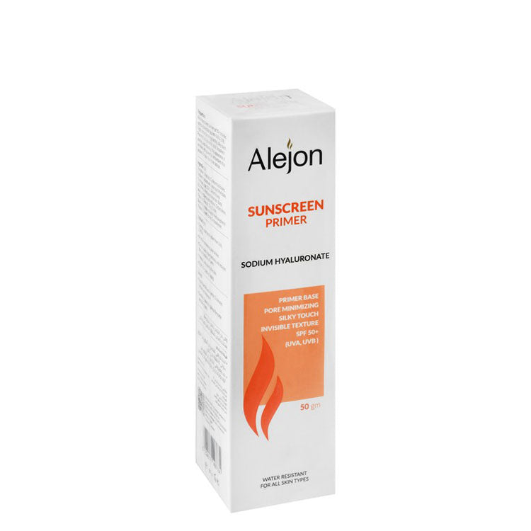 Alejon Water-Resistant Pore Minimizing Facial Sunscreen Primer with Sodium Hyaluronate for All Skin Types SPF50+