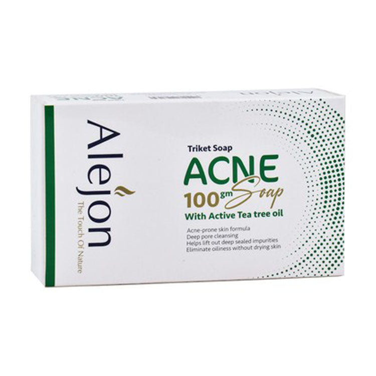 Alejon Anti-Acne Triket Soap Bar with Tea Tree Oil for Face