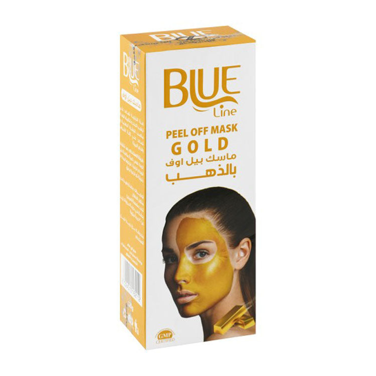 Blue Line Moisturizing & Cleansing Peel-Off Face Mask with Gold for Greasy Skin