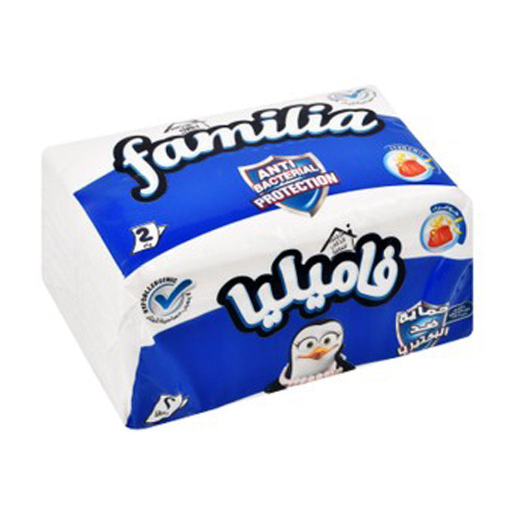 مناديل وجه فاميليا المضادة للحساسية والبكتيريا، طبقتان