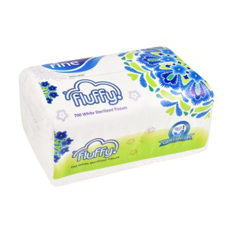 مناديل وجه بيضاء ناعمة ورقيقة ومعقمة، طبقتان