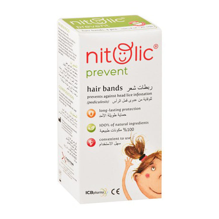 Nitolic Prevent Hair Bands - pesticides free, artificial components free