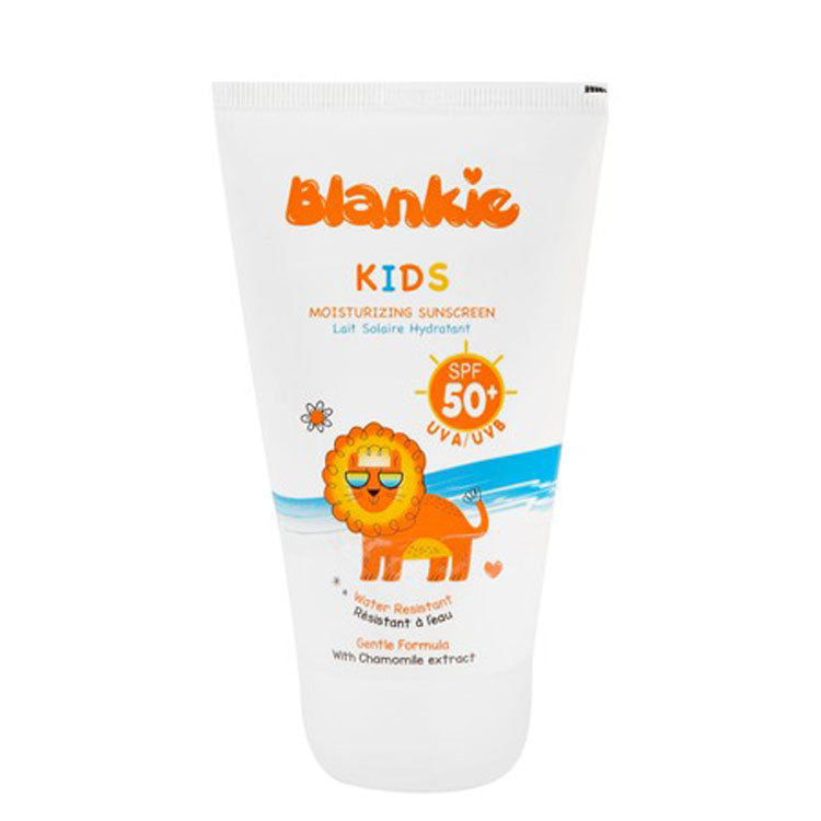واقي شمس مرطب للأطفال من بلانكي، مضاد للحساسية ومقاوم للماء، بخلاصة البابونج، بعامل حماية SPF50+ - خالٍ من البارابين، والأفوبنزون، والأوكسيبنزون