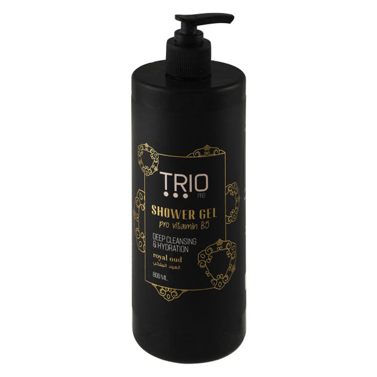 Trio Deep Cleansing & Hydrating Shower Gel Royal Oud Scent with Vitamin B5