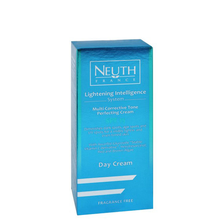 كريم نيوث لتفتيح البشرة بتقنية الذكاء، متعدد التصحيحات، كريم نهاري للوجه، عامل حماية من الشمس 15 - خالٍ من العطور