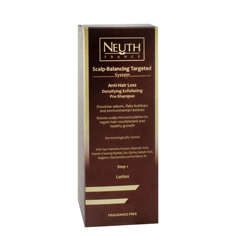 لوشن نيوث لموازنة فروة الرأس، ومكافحة تساقط الشعر، وتقشير الشعر وتكثيفه قبل غسل الشعر - خالٍ من العطور