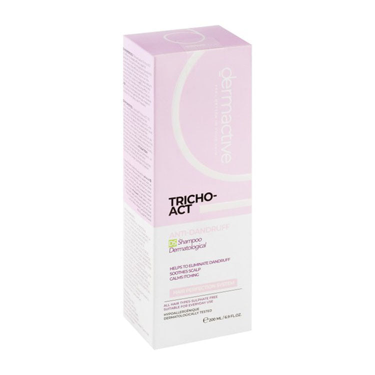 شامبو ديرما أكتيف تريكو-أكت المضاد للقشرة والملطف والمضاد للحساسية لجميع أنواع الشعر - خالٍ من الكبريتات والعطور