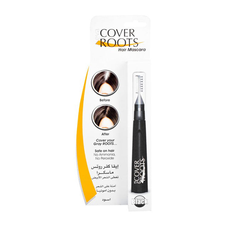 Eva Cover Roots Hair Touch Up Stick with Brush Black - ammonia free, peroxide free