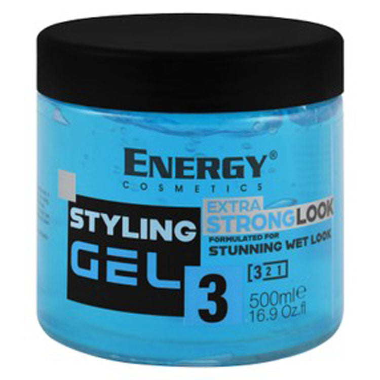 Energy Cosmetics Hair Styling Gel Stunning Wet Look 3