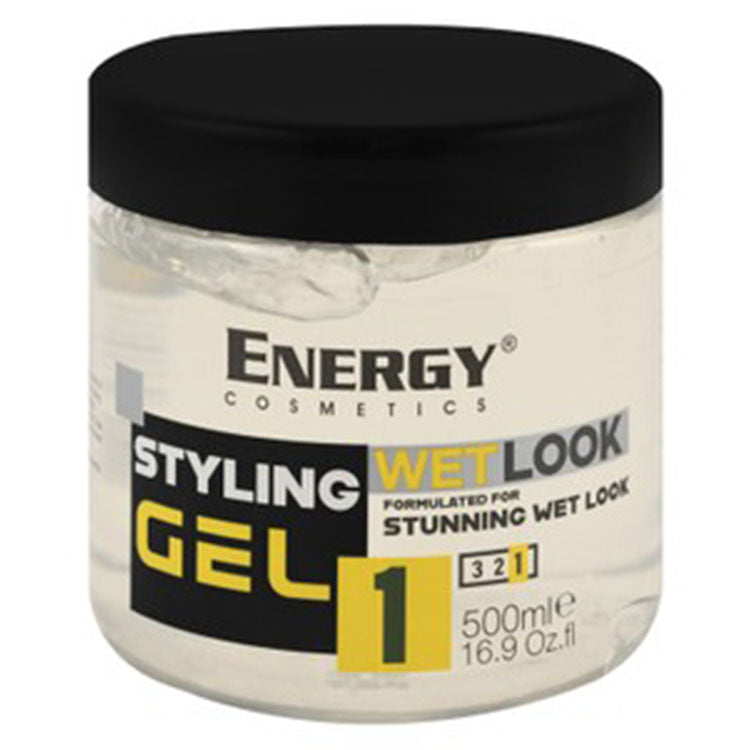 Energy Cosmetics Hair Styling Gel Stunning Wet Look 1