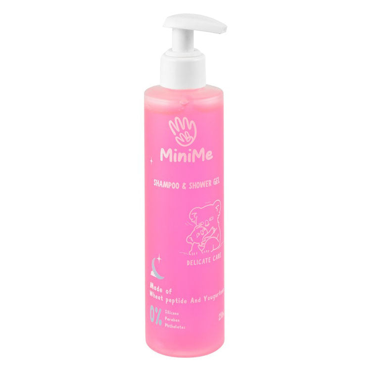 MiniMe Baby Shampoo & Shower Gel with Wheat Peptide & Yogurt - silicone free, parabens free, phthalates free