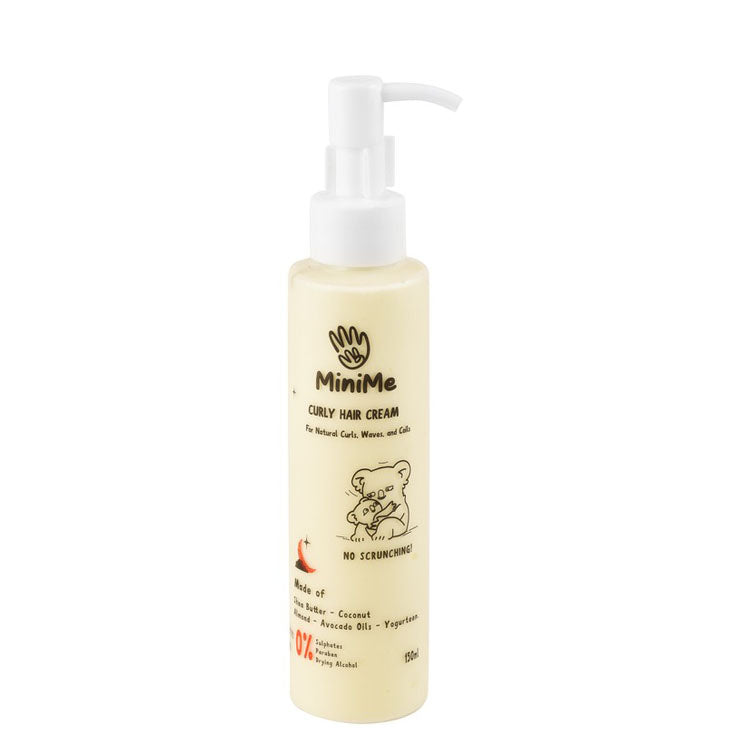 MiniMe Cream with Shea Butter, Coconut & Almond Oils for Curly, Wavy & Coily Hair - sulfates free, parabens free, drying alcohol free
