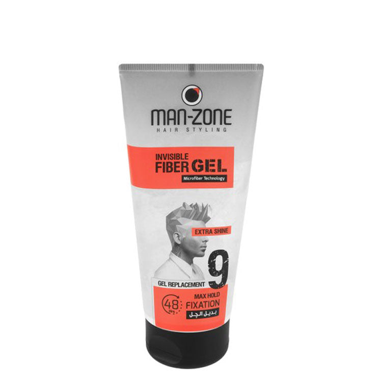 Man Zone Extra Shine Non-Greasy Invisible Fixation Styling Fiber Hair Gel Hold 9