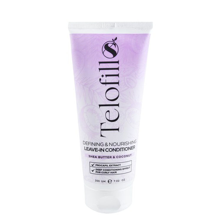 بلسم تيلوفيل المغذي والمحدد للشعر المجعد، غني بمستخلص بروكابيل وزبدة الشيا وجوز الهند