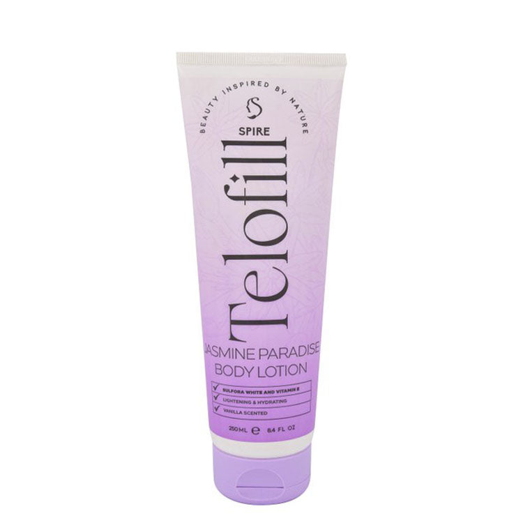 Telofill Jasmine Paradise Lightening & Hydrating Body Lotion Vanilla Scent with Sulfora White & Vitamin E
