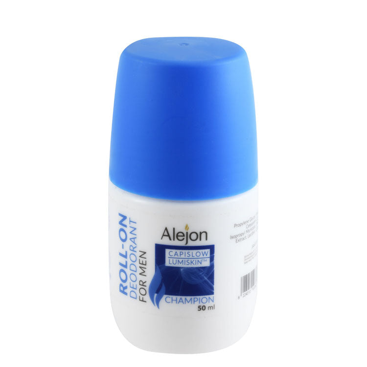 Alejon Capislow Lumiskin Whitening Roll-On Deodorant Champion Scent for Men