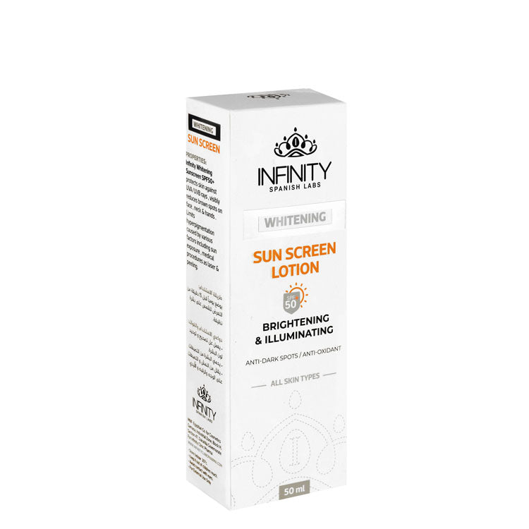 Infinity Whitening, Brightening & Illuminating Facial Sunscreen for All Skin Types SPF50+